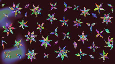 Flower eskiz arka planı. Çiçek deseni. Şatafatlı bahar bahçesi dokusu. Raster illüstrasyonu.