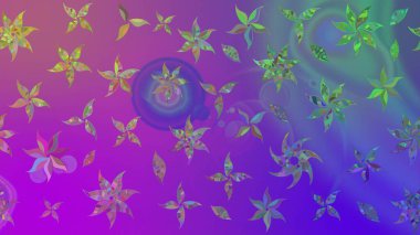 Suluboya, elle çizilmiş. Raster - stok. Eskiz arkaplan modeli. Vadinin çiçekleri menekşe renklerinde.