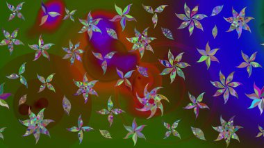 Suluboya desenli çiçek deseni. Moda baskısı. Dekorasyon ve tasarım için güzel bir desen. Çiçeğin suluboya çizimlerinin mükemmel deseni. Ayarlanmış.