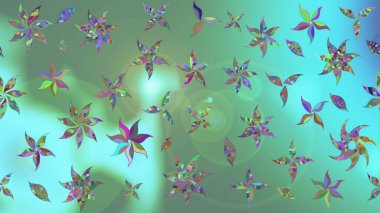 Parlak elementlerin. El çizimi Raster çizimi. Çizim çiçek deseni duvar kağıdı, web sitesi arkaplanı, paket kağıdı, davetiye, broşür, pankart veya web sitesi için kullanılabilir.