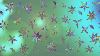 Güzel kumaş deseni. Çiçek desenli çizim. Renkli Bahar Teması eskiz kalıbı. Raster illüstrasyonu. Asya tekstil tarzında. Düz Çiçek Elementleri Tasarımı.