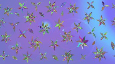 Moda arka planında parlak buketler. Kumaş, duvar kağıdı ve kağıt üzerine baskı yapmak için gelişen arka plan. Eski usul küçük çiçekli şirin bir eskiz deseni. Raster illüstrasyonu.