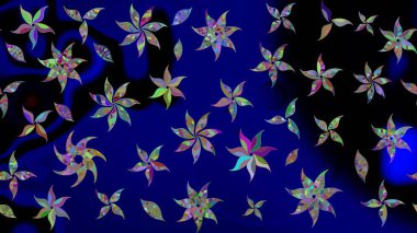 Raster illüstrasyonu. Dekorasyon ve tasarım için güzel bir desen. Moda baskısı. Çiçeğin suluboya çizimlerinin mükemmel deseni. Suluboya çizim kalıbı. Eski.