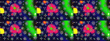 Kumaş desenli papatya çiçeği detayı. Gri renkli çiçekler.