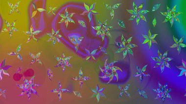Raster Güzel kumaş deseni. Çiçek arkaplan ile soyut zarafet çizim deseni.