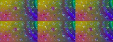 Nazikçe, güzel çiçek arkaplanı. Yeşil renkli çiçekler. Raster çiçek desenli ve çiçekli..