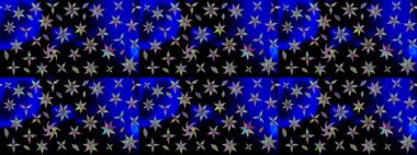 Robot resim. Moda baskıları için zarif bir şablon. Küçük renkli çiçekler. Motley illüstrasyonu. Küçük çiçekte güzel bir desen. Çiçekli bahar çiçekleri.