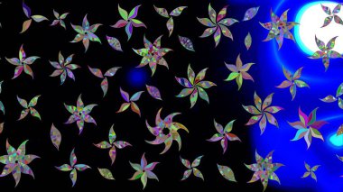 Raster illüstrasyonu. Küçük çiçekteki sevimli çiçek deseni. Çizim.