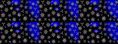 Güzel kumaş deseni. Bahar çiçekleriyle güzel bir çiçek deseni çizmişsin. Raster illüstrasyonu.