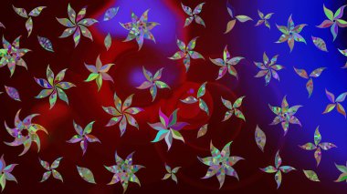 Tekstil veya kitap kapakları, imalat, duvar kağıtları, baskı, hediye paketi ve yapıştırma kitabı için çiçek eskizi geçmişi. Raster illüstrasyonu. Küçük ölçekli çiçeklerdeki basit sevimli desen.