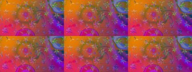 Eski moda arka plan. Güzel, parlak, pürüzsüz kumaş, tuval. Çiçek çelengi. Kıvırcık, parlak örgü. Desen, çizim, çiçek sınırı. Raster illüstrasyonu.