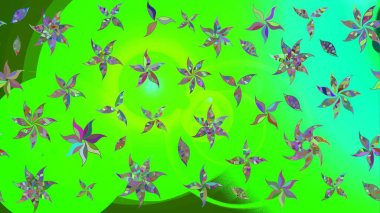 Anti-stres için soyut örnek sayfası. Raster illüstrasyonu. Yeşil renklerde.