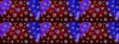 Moda arka planında parlak buketler. Kumaş, duvar kağıdı ve kağıt üzerine baskı yapmak için gelişen arka plan. Raster illüstrasyonu. Eski usul küçük çiçekli şirin bir eskiz deseni..