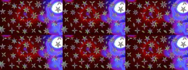 Çiçek rengi eskiz deseni. Klasik taslak çizimi. Raster Yumuşak kumaş deseni. Raster çiçek izi..