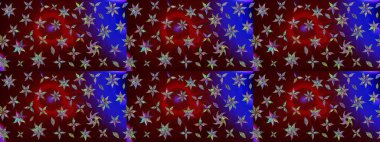 Çiçekli karalama şeklinde Raster çiçek deseni. Kahverengi renkli çiçekler. Nazikçe, güzel çiçek arkaplanı..