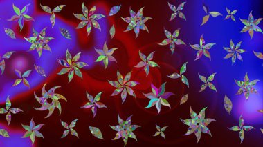 Raster. Sabıka fotoğraflarında, bebek kıyafetlerinde, duvar kâğıtlarında, paket kutularında falan kullanılabilir. Zarif, parlak ve eskiz kahverengi çiçek deseni tasarımı.