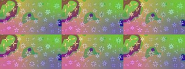 Yeşil renkli çiçekler. Nazikçe, güzel çiçek arkaplanı. Raster çiçek desenli ve çiçekli..