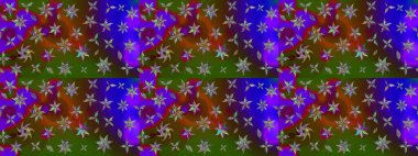 Çiçekli karalama şeklinde Raster çiçek deseni. Kahverengi renkli çiçekler. Nazikçe, güzel çiçek arkaplanı..