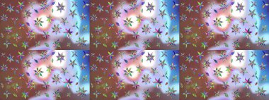 Modern stil dokusu. Çiçek desenli raster, kahverengi çizgi grafik deseni soyut raster arkaplan.