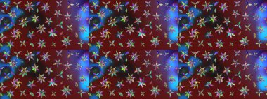 Suluboya, elle çizilmiş. Raster illüstrasyonu. Eskiz arkaplan modeli. Kahverengi yapraklı yabani çiçekler.