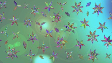 Çiçekli çiçek deseni, suluboya. Küçük çiçekte güzel bir çiçek deseni var. Raster deseni.