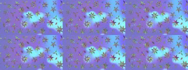 Chichi 'nin kumaş kalıbını çiz. Raster illüstrasyonu. Çiçek deseni. Düz Çiçek Elementleri Tasarımı. Renkli Bahar Teması çizim şablonu.