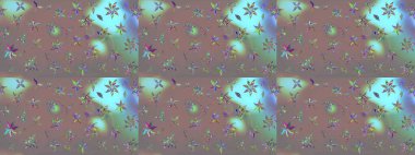 Çizim çiçek deseni duvar kâğıdı olarak kullanılabilir. Raster illüstrasyonu. Gri renkli çiçekler.