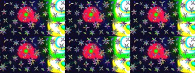 Arkaplan dokusu, duvar kağıdı, çiçek temalı gri renkler. Soyut etnik raster çizim kalıbı. Kabile sanatı boho baskısı, klasik çiçek arkaplanı.