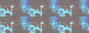 El çizimi Raster çizimi. Çizim çiçek deseni duvar kağıdı, web sitesi arka planı, ambalaj kağıdı, davetiye, broşür, afiş veya web sitesi için kullanılabilir. Parlak elementlerin.