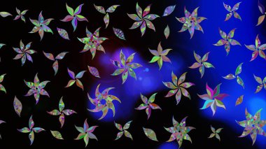 Çiçekli zambakların eskiz geçmişi. Çiçek tasarımı için inanılmaz bir kolaj cenneti tarzı. Parlak çiçekli kolaj çiçekleri siyahtır..