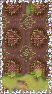 Egzotik çiçekler, kahverengi renklerde botanik, parlak, klasik bir doğa. Klasik tropikal doğal elementlerin suluboya seti. Raster illüstrasyonu.