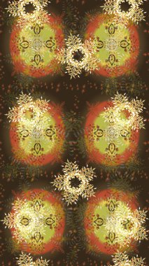 Kar tanesi süs desen. Düz renkli arka plan üzerinde izole kar taneleri tasarımı. Raster resim. Snowflakes desen. Kar taneleri arka plan.