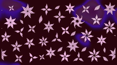 Raster illüstrasyonu. Küçük çaplı çiçeklerdeki basit şirin desenler. Tekstil veya kitap kapakları, imalat, duvar kağıtları, baskı, hediye paketi ve yapıştırma kitabı için çiçek eskiz geçmişi.