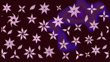 Güzel kumaş deseni. Raster suluboya deseni, narin çiçekler, kahverengi çiçekler, tebrik kartı şablonu..