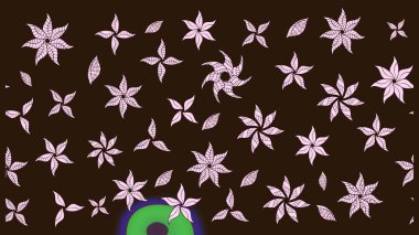 Güzel kumaş deseni. Raster illüstrasyonu. Güzel karalamalı çiçek desenli çizim. Küçük çiçekte sevimli çiçek deseni var..