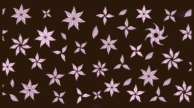 Kahverengi renkli güzel bir tekstil. Suluboya çiçekli çiçek deseni. Raster illüstrasyonu.