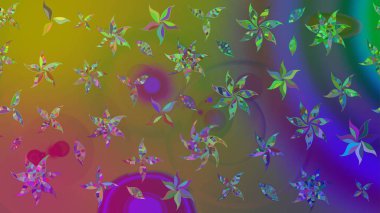 Çiçekleri, deniz kabukları, mandalaları ve suluboya efektleriyle donanma geçmişi. Yatak çarşafları, ceket, paket tasarımı, kumaş ve moda kavramları için tekstil baskısı. Çizim kalıbı etnik tasarım.