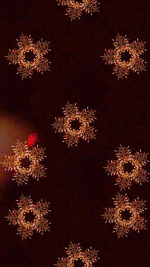 Kar taneleri deseni. Kar taneleri arka planda. Arkaplanda soyut kar taneleri olan düz tasarım. Kar tanesi süsleme deseni. Raster illüstrasyonu.