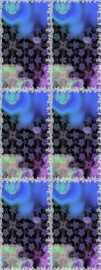 Doğa. Raster deseni. Küçük çiçekte güzel bir desen var. - Mavi ve gri çiçekler. Çiçek kompozisyonu. Çiçek arkaplan. Çiçek kolajı.