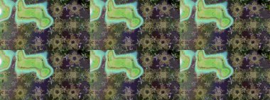 Gri ve yeşil renkli kar taneleri. Renkli arka planda izole tatlı kar taneleri. Kar tanesi raster deseni. Raster illüstrasyonu.