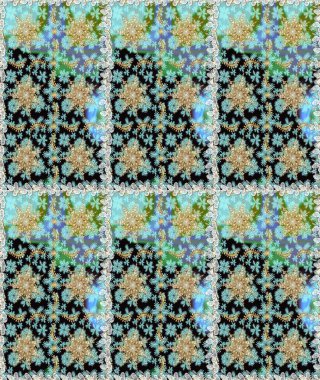 Damask çizimi tekrarlanıyor. Tarafsız renklerde altın element. Barok tarzında altın çiçekli süs. Antika altın tekrarlanabilir duvar kağıdı.