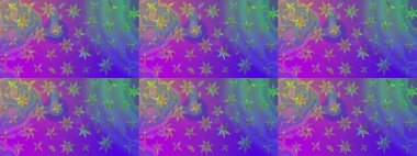 Raster illüstrasyonu. Suluboya çizim kalıbı. Çiçeğin suluboya çizimlerinin mükemmel deseni. Eski model. Dekorasyon ve tasarım için güzel bir desen. Moda yazdırma.