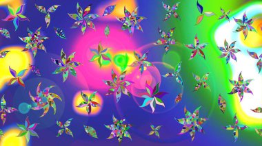 Renkli mavi çizim kalıbı. Doodle tarzı. Tekstil ve kapak tasarımı için mükemmel. Mavi renkli çiçekler. Elle çizilmiş sonbahar çiçeği deseni..