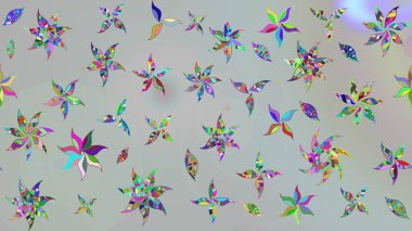 Gri renkli çiçekler. Gömlek baskısı için çiçek boyası. Çiçek eskiz kalıbı geçmişi.