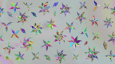 Raster illüstrasyonu. Çiçek. Taslak dekoratif arka plan, çiçek mandala. Gri renklerde.