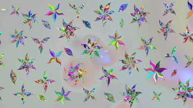 Nazik romantik baskı. Raster güzel bir çiçek deseni çizmiş. Tatil havası. Bahar mevsimi.