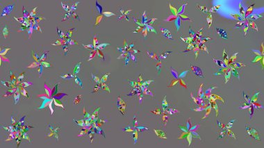 Eski usul. Eskiz geçmişi. Kumaş, tekstil, duvar kağıdı baskısı için. Renkli desenli eskiz deseni, gri çiçekler ve dekoratif elementlerle. Raster illüstrasyonu.