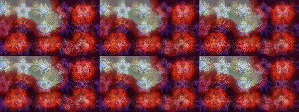 Raster illüstrasyon kar taneleri. Kahverengi, kırmızı ve gri renklerde izole suluboya kar taneleri. Kışın sembolü. Güzel dekorasyon.