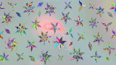 Güzel kumaş deseni. Güzel karalamalı çiçek desenli çizim. Küçük çiçekteki sevimli çiçek deseni. Raster illüstrasyonu.