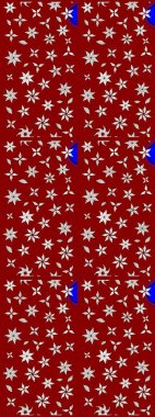 Renkli Yaz Temalı eskiz kalıbı. Düz Çiçek Elementleri Tasarımı. Sevimli çiçek raster deseni. Kırmızı renkte çiçekler.